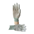 Golden Supplier CE Certified Carbon Fiber Esd Top Fit PU Gloves for Electronic Industry